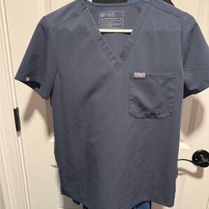 Figs Blue Short Sleeve Tee for Healthcare Professionals